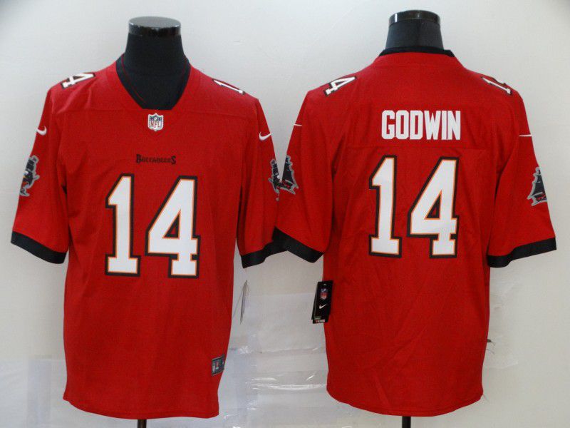 Men Tampa Bay Buccaneers #14 Godwin Red New Nike Limited Vapor Untouchable NFL Jerseys